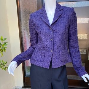 EUC Tahari Purple Jacket size 6